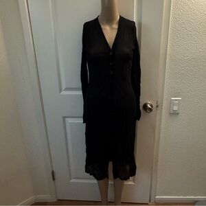 Plein Sud Black Sheer Cardigan